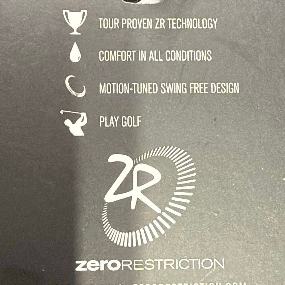 Zero Restriction Golf Wear NWT Fleet Polo Techwear Moisture Wicking Jungle Green - Picture 6 of 11